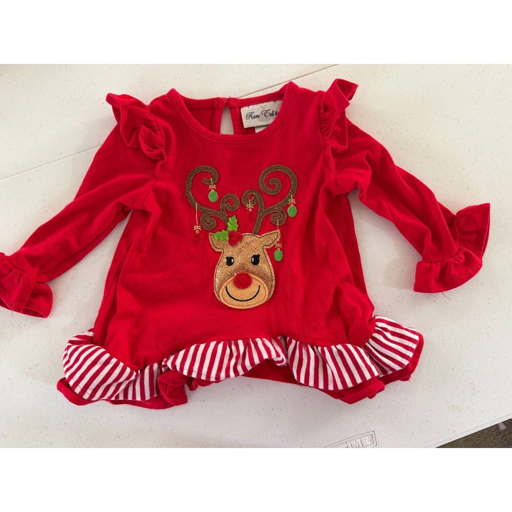 Rare Editions 12 month Reindeer top